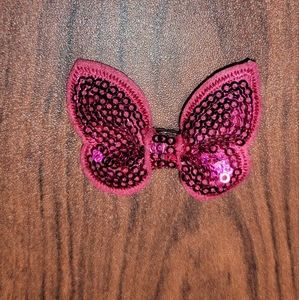 Pink sequins hairbow